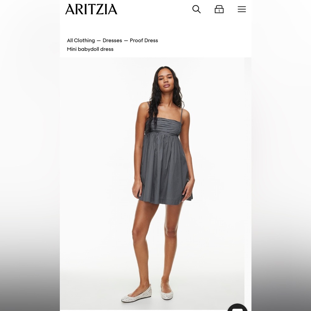 Sunday Best Charcoal Mini Dress